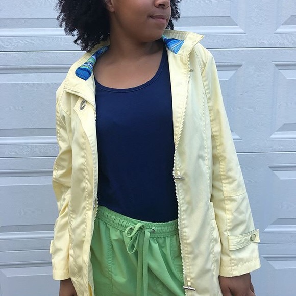 pastel YELLOW π raincoat/jacket - Picture 2 of 3